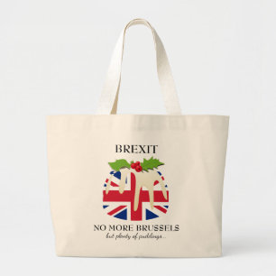 Funny BREXIT Bryssel Julpudding Jumbo Tygkasse
