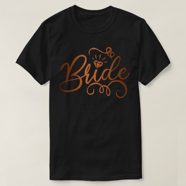 Funny Bride 2022 Möhippa Bröllop Matching Groom Lo T Shirt (Design framsida)