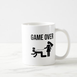 Funny Bride Groom Bachelor Bachelorette Bröllop Gr Kaffemugg
