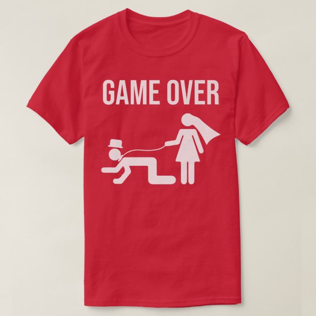 Funny Bride Groom Bachelor Bachelorette Wedding Gr T Shirt (Design framsida)