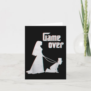 Funny Bride Groom Bröllop Bachelor Bachelorette Ga Kort