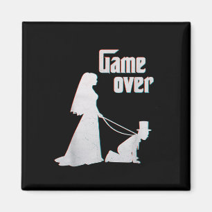 Funny Bride Groom Bröllop Bachelor Bachelorette Ga Magnet