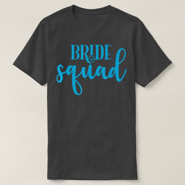 Funny Bridesmaid Bride Bachelorette Party Bride Sq T Shirt (Design framsida)