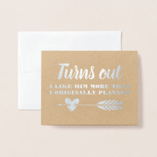 Funny Bridesmaid eller Maid of honor Folierat Kort