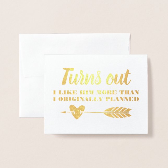 Funny Bridesmaid eller Maid of honor Folierat Kort (Framsida med kuvert)