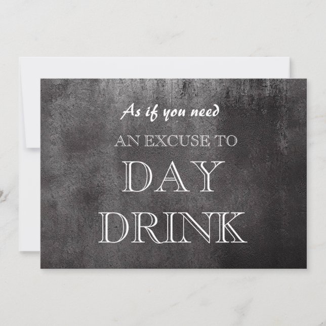 Funny Bridesmaid Frieri Dag Drink-ursäktsinbjudan Inbjudningar (Framsida)