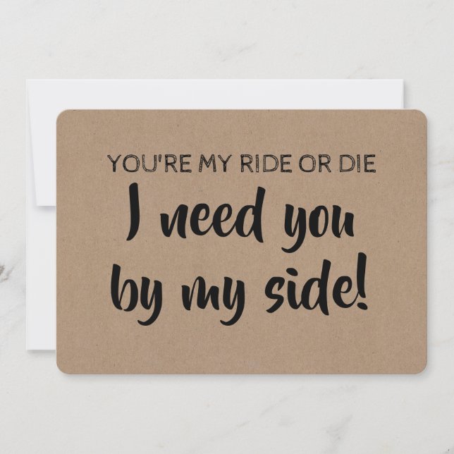 Funny Bridesmaid/Maid of honor Frieri Inbjudningar (Framsida)