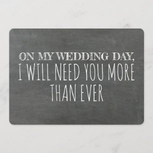 Funny Bridesmaid/Maid of honor Frieri Inbjudningar