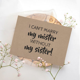 Funny Bridesmaid/Maid of honor Frieri Inbjudningar