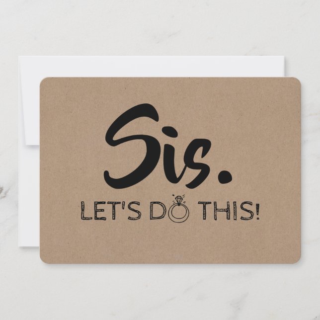 Funny Bridesmaid/Maid of honor Frieri Inbjudningar (Framsida)