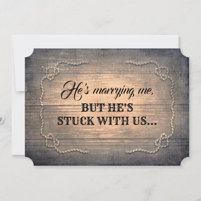 Funny Bridesmaid/Maid of honor Rustic Frieri Inbjudningar (Framsida)