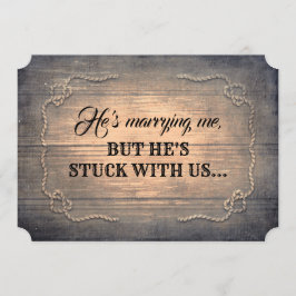 Funny Bridesmaid/Maid of honor Rustic Frieri Inbjudningar