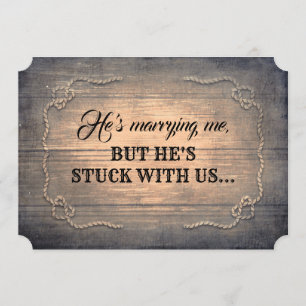 Funny Bridesmaid/Maid of honor Rustic Frieri Inbjudningar