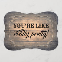 Funny Bridesmaid/Maid of honor Rustic Wood