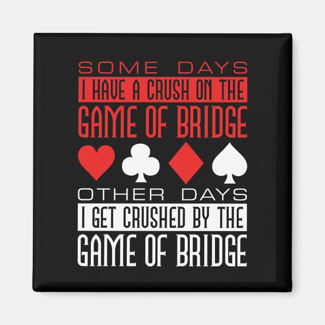 Funny Bridge Player Crushed by Game Magnet (Framsidan)