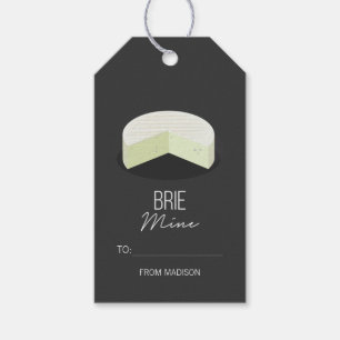 Funny Brie Mine Valentine Kärlek Cheese Gift Märkr Presentetikett