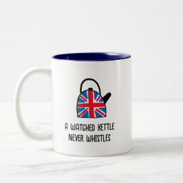 Funny British England Union Jack Kettle Tea Mugg