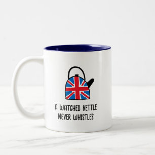 Funny British England Union Jack Kettle Tea Mugg