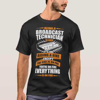 Funny Broadcast Technician-jobb Ingenjör Tech Gift T Shirt