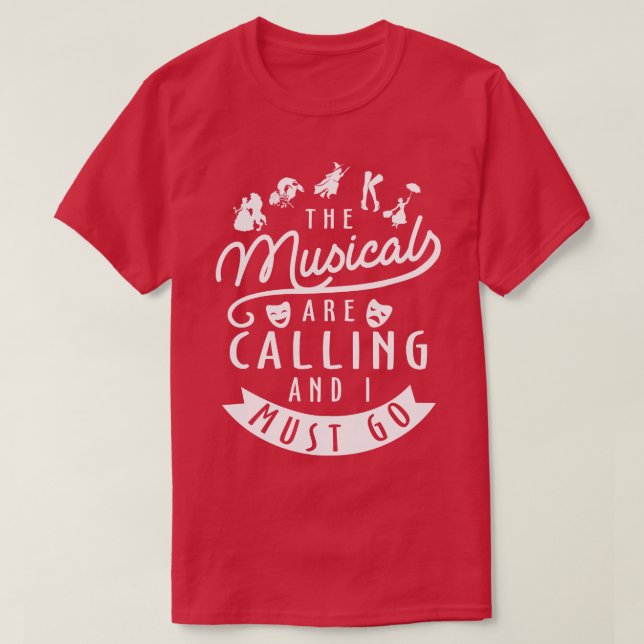 Funny Broadway Älskare Gift T Shirt (Design framsida)