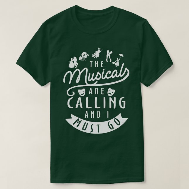 Funny Broadway Älskare Gift T Shirt (Design framsida)