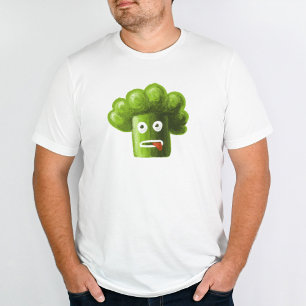 Funny Broccoli Crazy Plant Vegan Vegetarian T Shirt