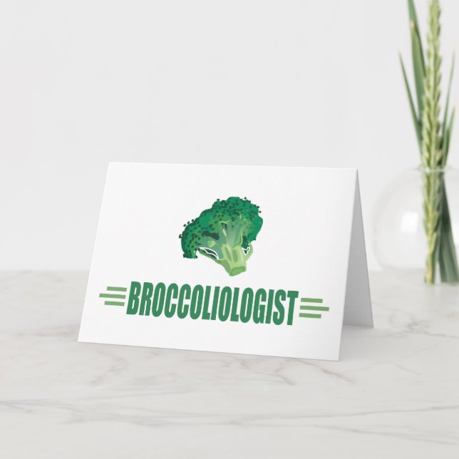 Funny Broccoli Helgkort (Framsida)