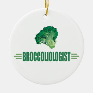 Funny Broccoli Julgransprydnad Keramik