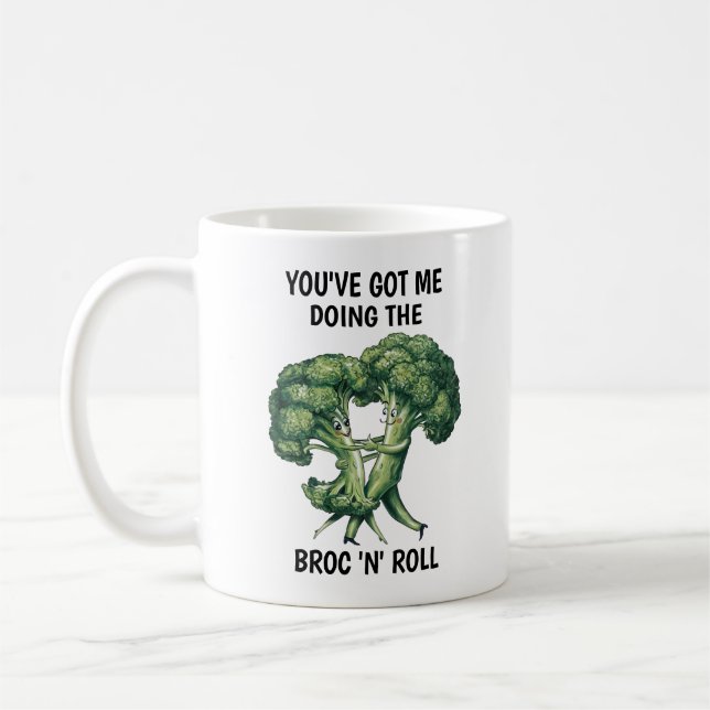 Funny Broccoli Kaffemugg (Vänster)