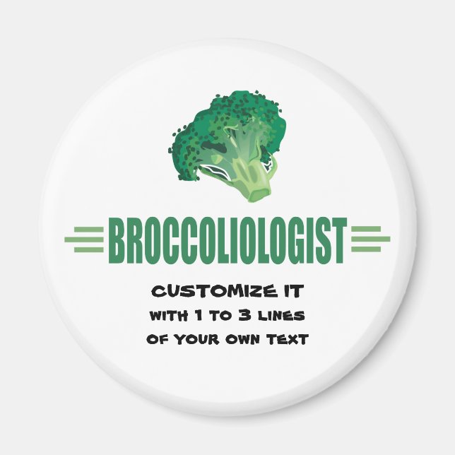 Funny Broccoli Magnet (Framsidan)