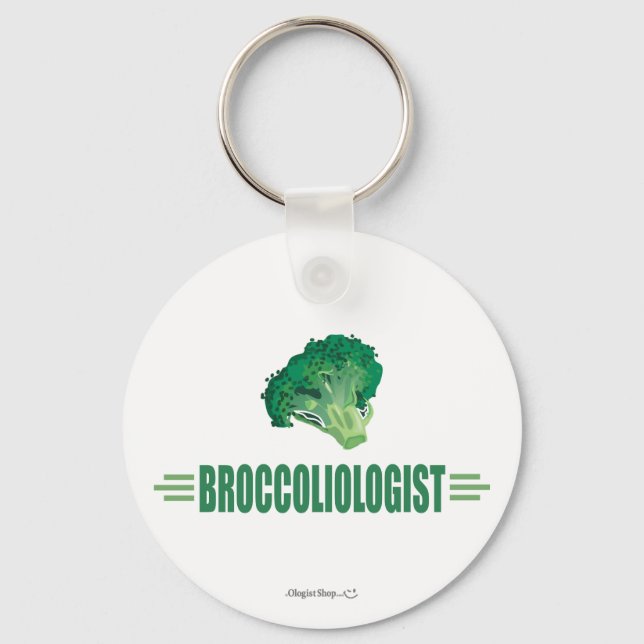 Funny Broccoli Nyckelring (Framsida)