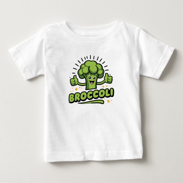 Funny Broccoli Pojke T Shirt (Framsida)
