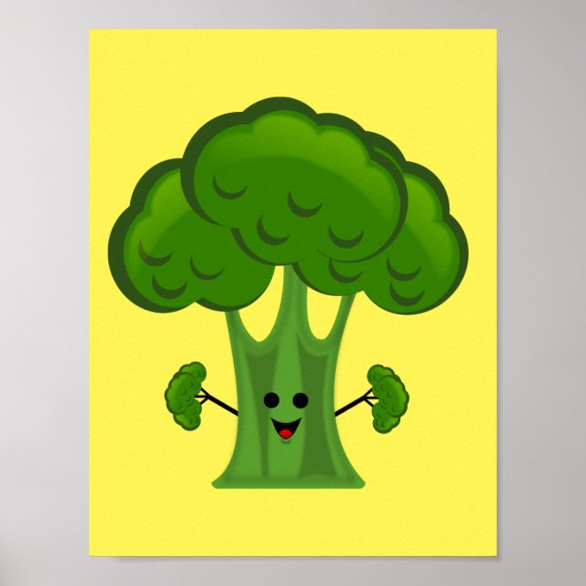 Funny Broccoli Poster (Framsidan)