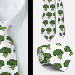 Funny Broccoli Vegetable Gag Gift Neck Tie Necktie Slips