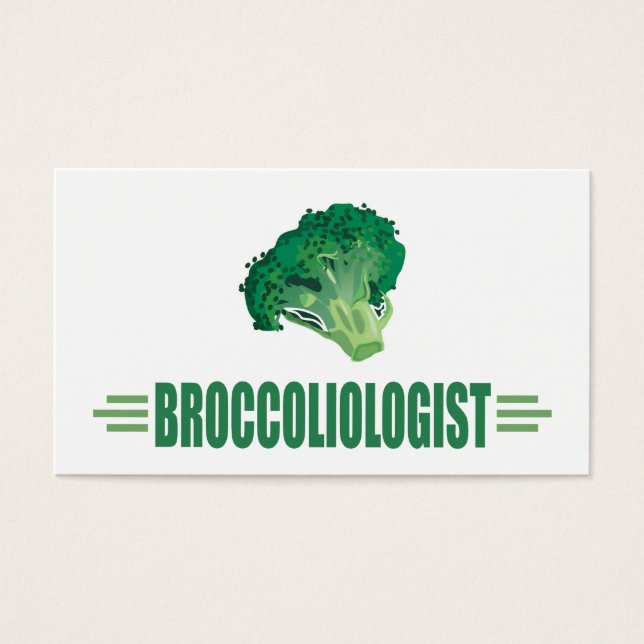 Funny Broccoli Visitkort (Framsidan)