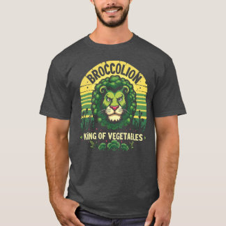 Funny Broccolion Lejonare Broccoli Hybrid Retro T Shirt