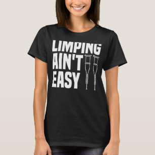 Funny Broken Leg Design För barn Women Foot R T Shirt