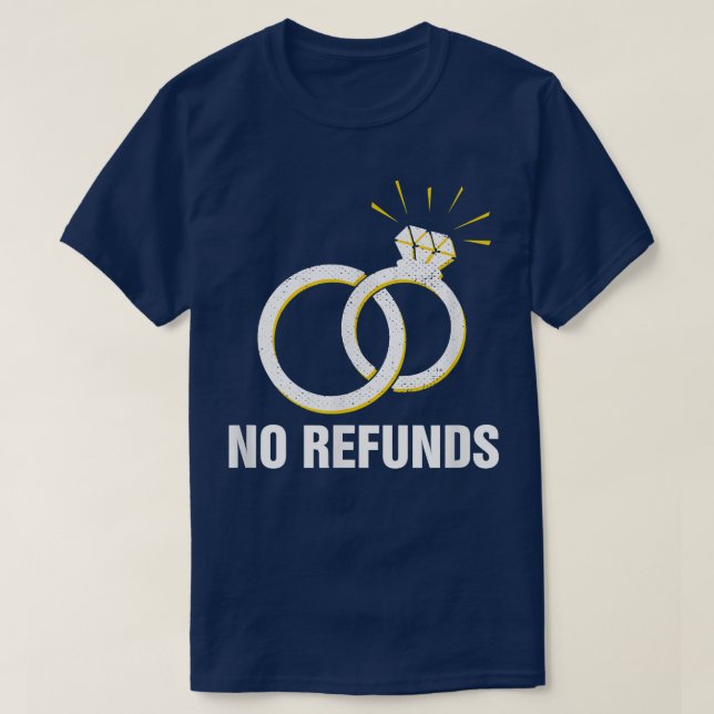 Funny Bröllop Pun Bride och Groom Joke Giftermål T Shirt (Design framsida)