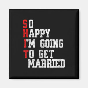 Funny Bröllop Sarcastic Groom Bride Förlovning, Fu Magnet