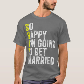 Funny Bröllop Sarcastic Groom Bride Förlovning Mar T Shirt