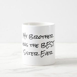 Funny Brother och Sister Quote Kaffemugg