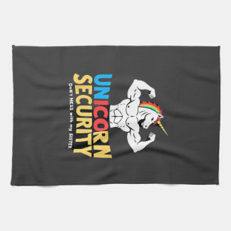 Funny Brother Unicorn Security Dont Mess With My S Kökshandduk