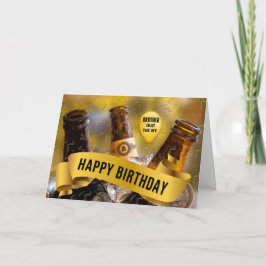 Funny Brothers Birthday Bucket of Beer Kort