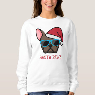 Funny Brown Frenchie Santa Tass jul T Shirt