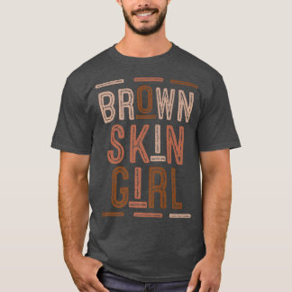 Funny Brown Skin Girl Gift Melanin Queen Juneteen T Shirt