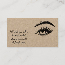 Funny Brows och Lash Kraft Visitkort