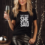 Funny Brudens sida Personlig T-shirt<br><div class="desc">Utformning av trendig och roligt brudens sida. Anpassa baksidan med valfri text.</div>