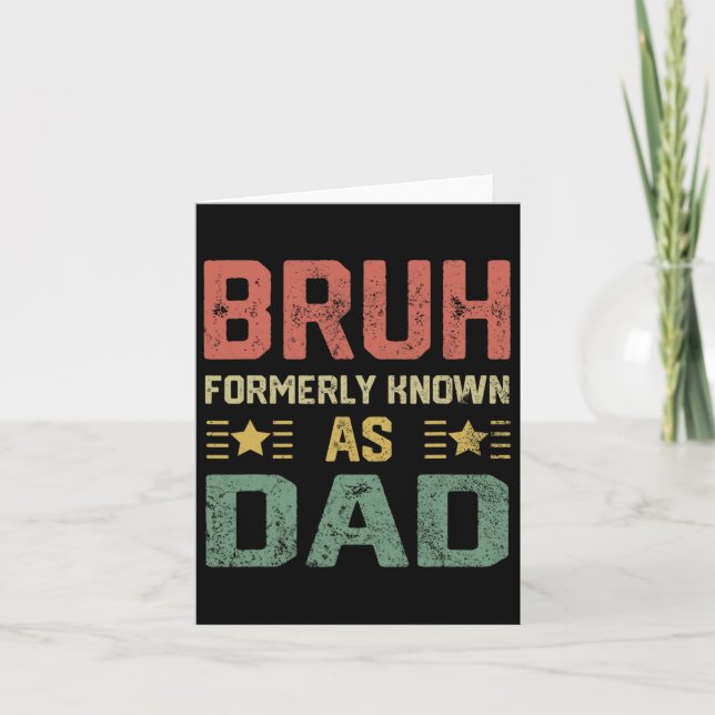 Funny Bruh Bruh fars dag tidigare känd som Pappa Kort (Framsida)