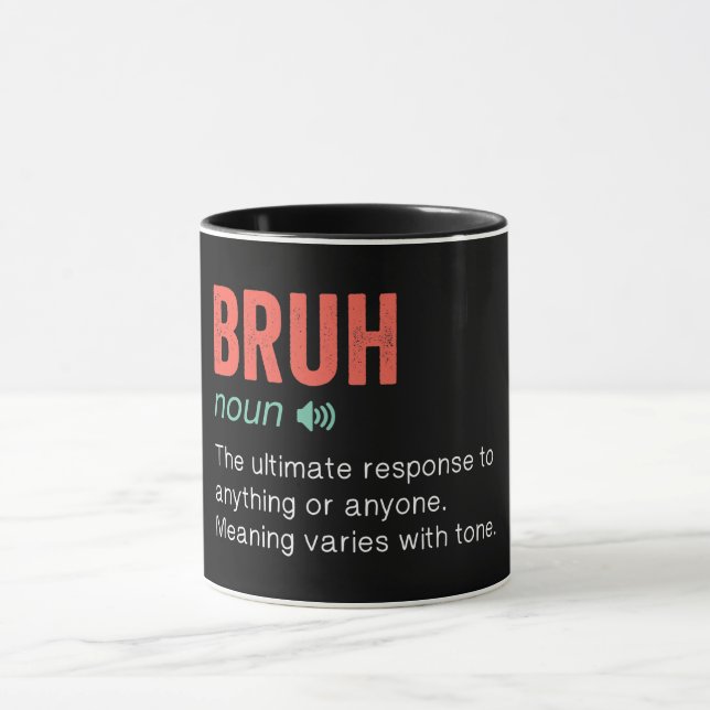 Funny Bruh-definition Mugg (Center)