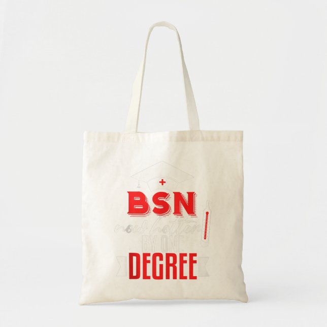 Funny BSN Nurse Studenten Gift BSN Degree Nursing Tygkasse (Framsidan)